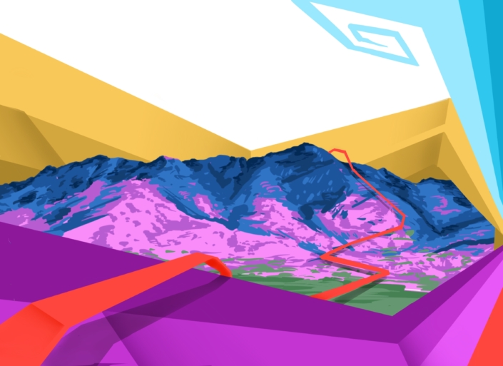 Landslice detail -Quinlan Mountains Landslice detail -Quinlan Mountains